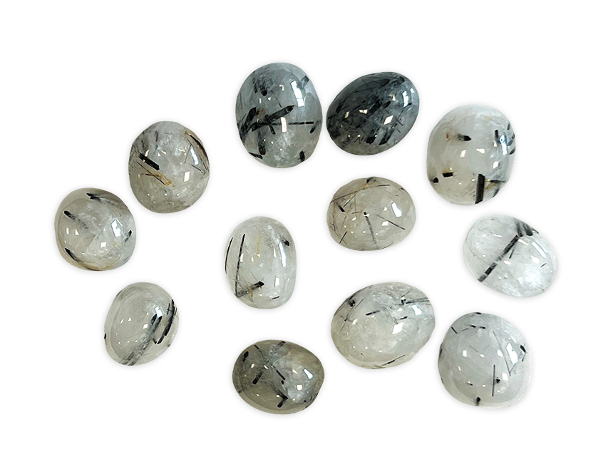 Pietre burattate di tormalina AA in cristallo di rocca dal Brasile 250 g