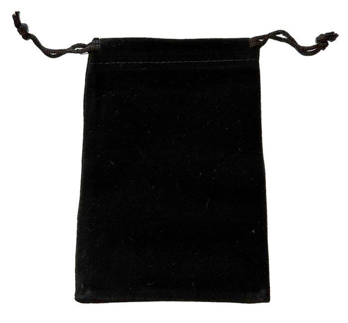 Sacchetto di velluto nero 9,5x12 cm x 50 pezzi