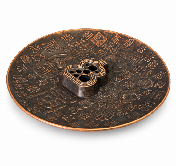 incenso ad Porta incenso 9 fori decoro cinese 9 cm