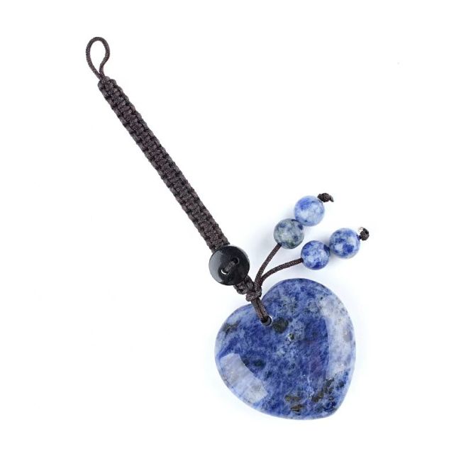 incenso ad Charm per Borsa Cuore Sodalite in Pietra Naturale
