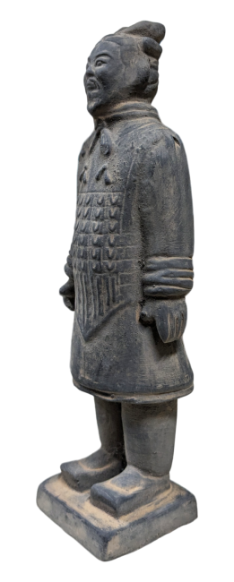 Statua Nera in Terracotta Generale 20cm
