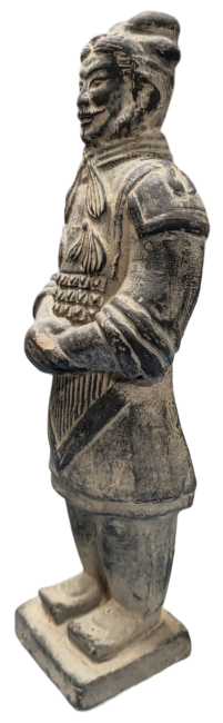 Statua Nera in Terracotta Generale 24cm