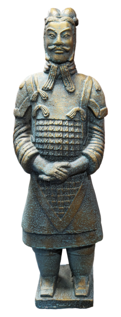 Statua in bronzo imitazione generale di alta qualità 35 cm