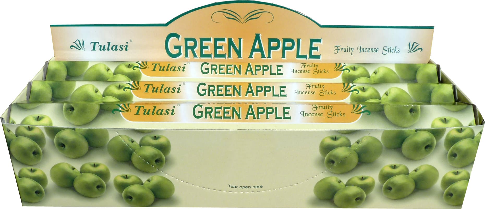 Incenso tulasi sarathi mela verde esagone 20g