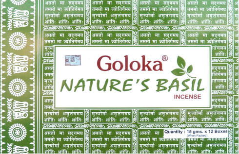 Incenso goloka nature's basilico 15g