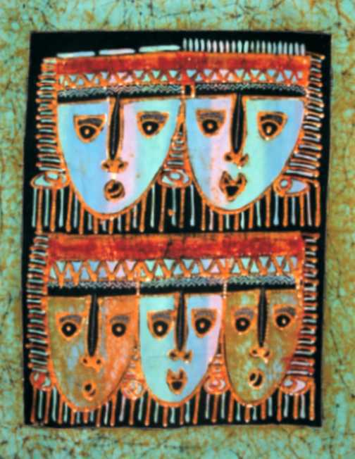 Batik maschere 70x90 cm