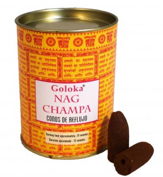 Coni di riflusso Goloka Nag Champa 6 pezzi