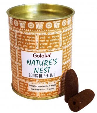 incenso ad Backflow di Cônes Goloka Nature's nest 6pz