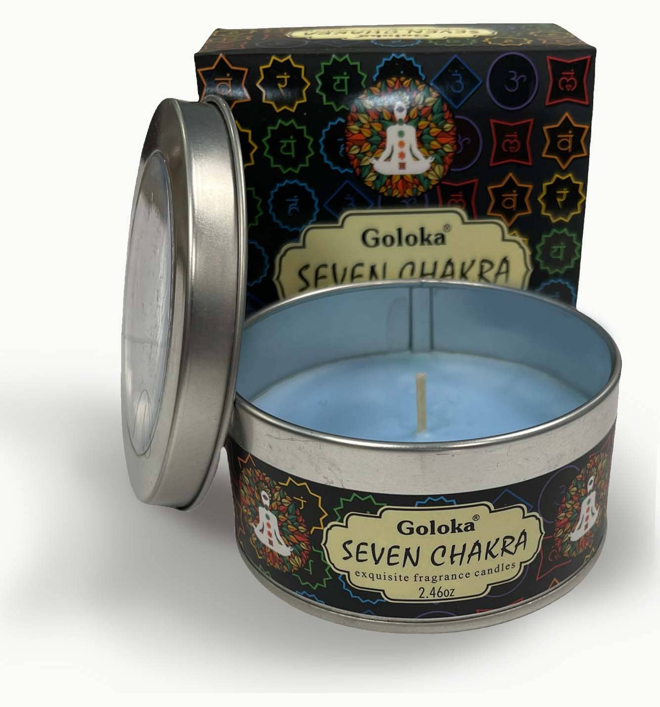 Candela profumata Goloka Seven Chakra 70g