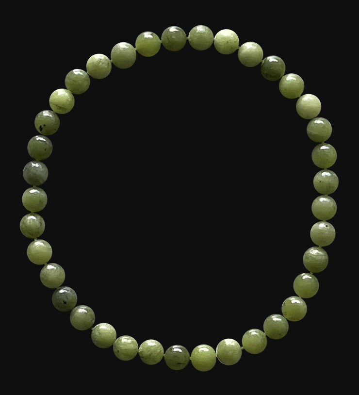 Bracciale Jade Nephrite A perles 4mm