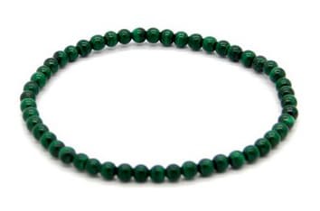 Bracciale Malachite A perles 3.5-4.5 mm
