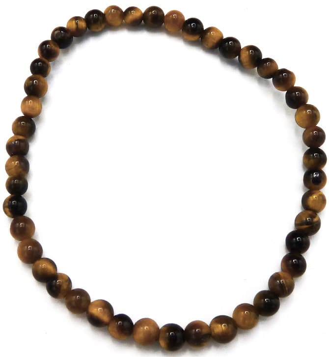 Bracciale occhio di tigre perline 4mm