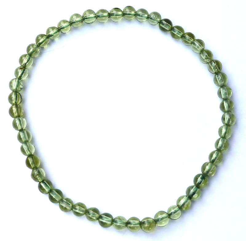 Bracciale peridoto A perles 4mm