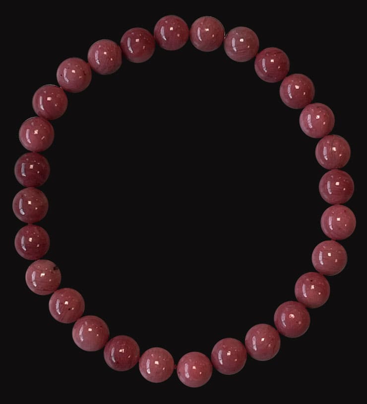Perle di peru bracciale in Rhodochrosite AA 6mm