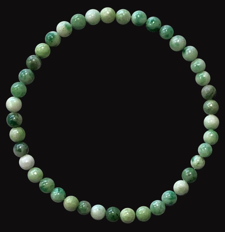 Perle braccialetto di Serpentino 4mm