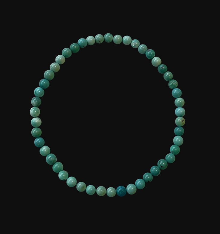 Perle braccialetto turchese AA 4mm