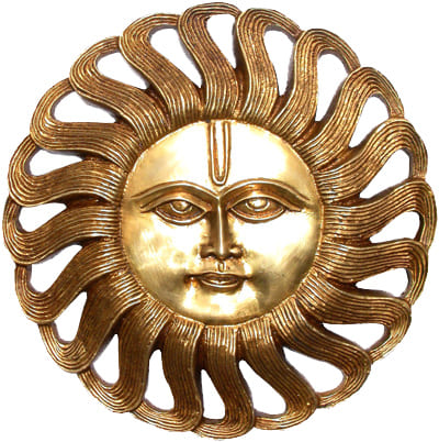 Sole rotondo in ottone 25cm
