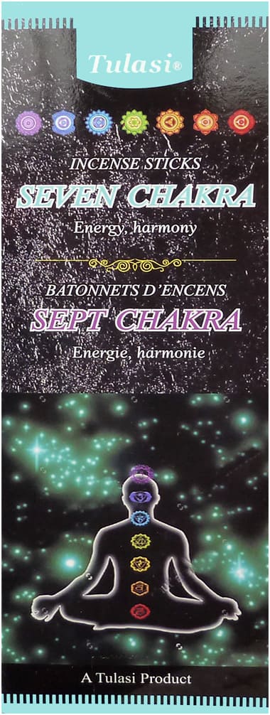 Encens tulasi sarathi sette chakra hexa 20g