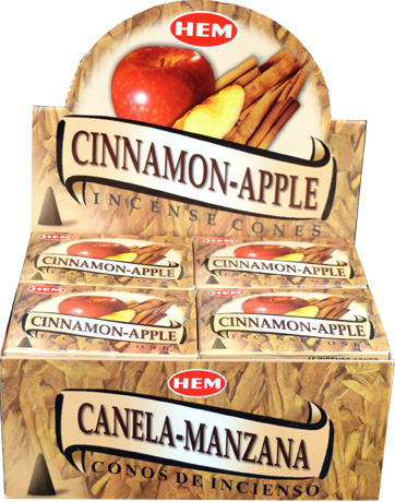 Incenso Hem Cinnamon Apple in coni