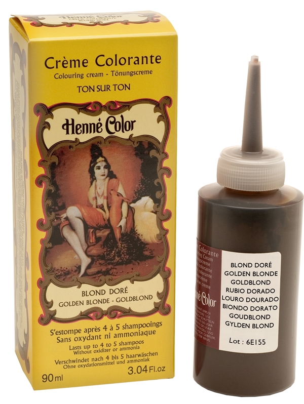 Confezione da 3 creme coloranti hennè biondo dorato 90ml