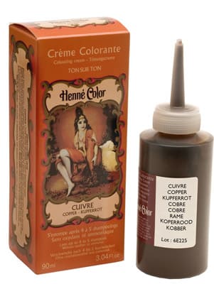 Confezione da 3 creme coloranti all'henné con hennè ramato 90ml