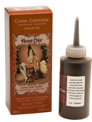 Confezione da 3 creme coloranti all'henné marrone dorato 90ml