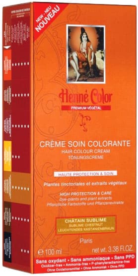 Confezione da 3 creme coloranti premium con principi attivi vegetali, castagna luminosa 100 ml