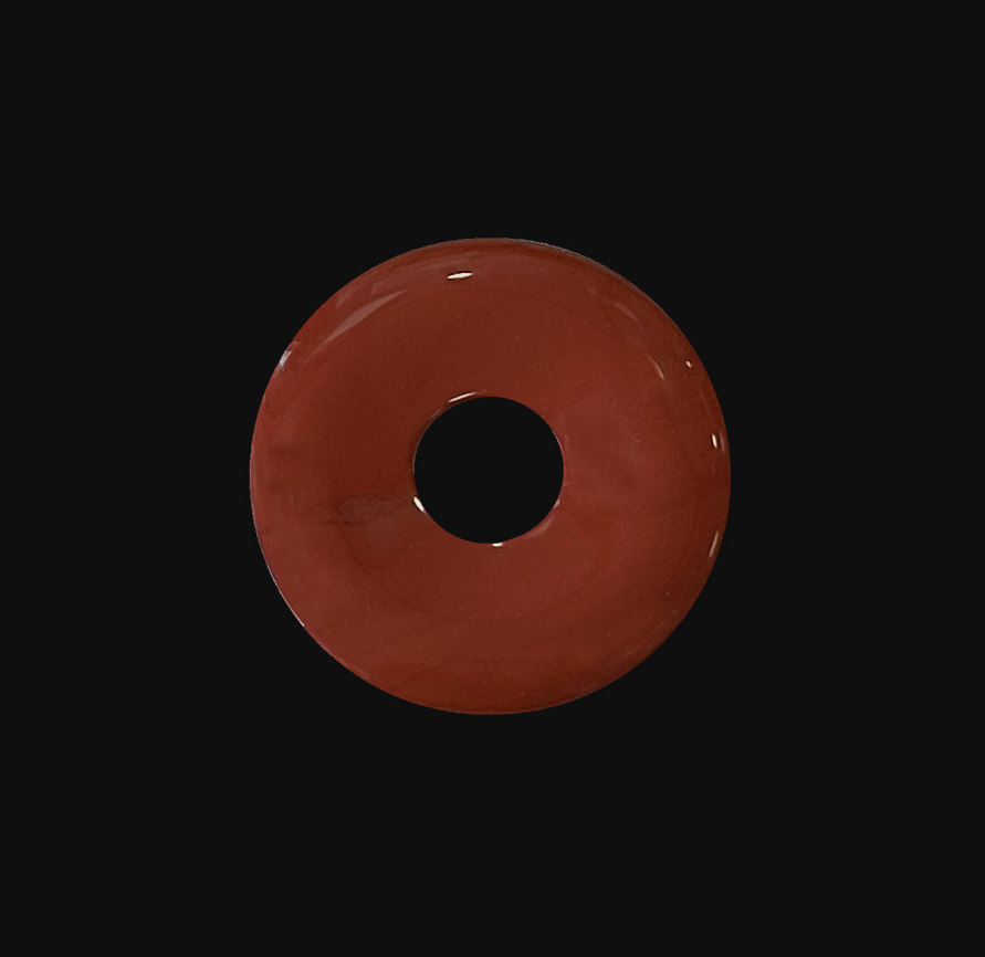 Donut Diaspro rosso 3cm