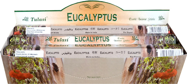 Incenso tulasi sarathi eucalyptus hexa 20g