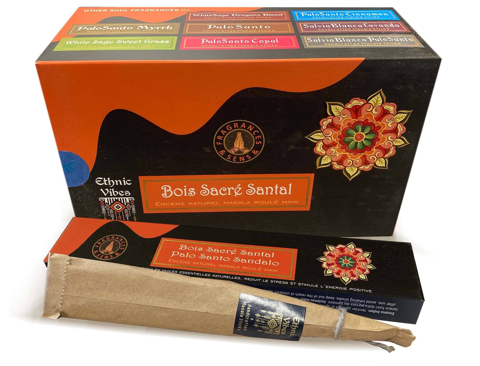 Incenso Fragrances & Sens Ethnic Vibes Palo Santo & Sandalo masala 15g