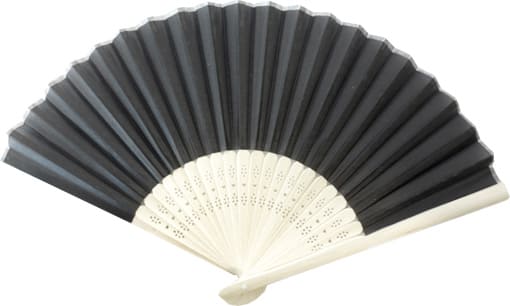 Tessuto ventaglio in legno nero 38cm
