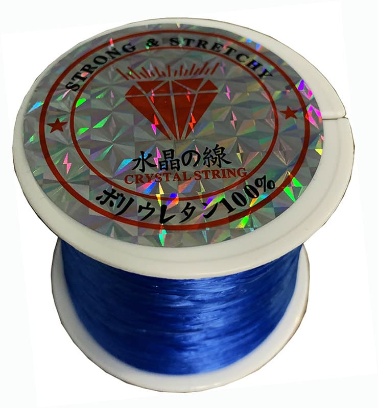 Filo elastico piatto Blu 50m