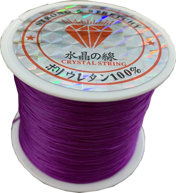 Filo elastico piatto Viola 50m