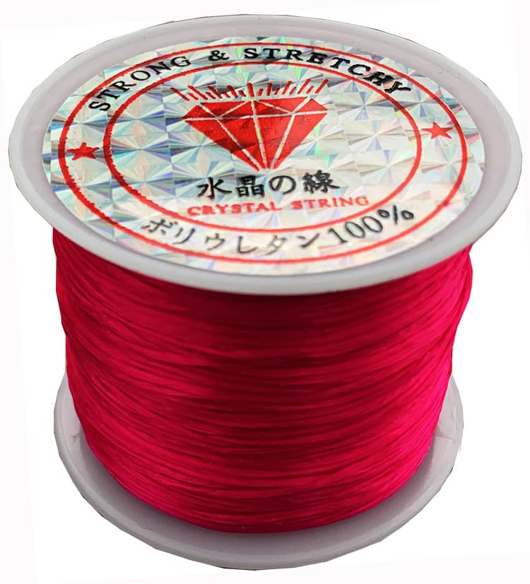 Filo elastico piatto Rosso 50m