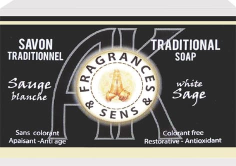 Sapone e sensazioni di sapone bianco salvia 100g