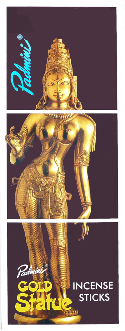 Incenso Padmini Gold Statue 8 Bts
