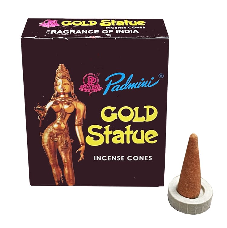 Coni di incenso Padmini Gold Statue