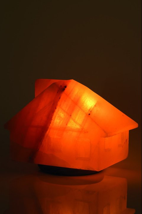 Lampada di sale fatta in casa da 15 kg