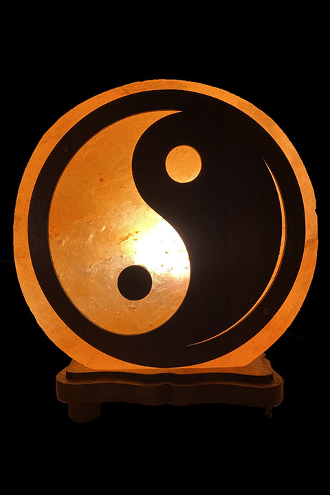 Lampada di sale Ying Yang da 5 kg