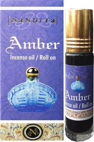 Olio profumato all'ambra Nandita 8ml