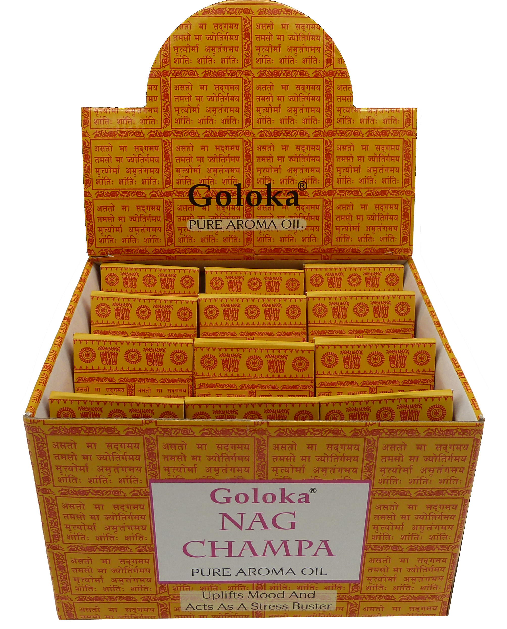 Olio profumato Goloka Nag Champa 10mL x 12