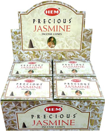 Incenso Hem Precious Jasmin in coni