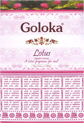 Incenso premium goloka lotus masala 15g