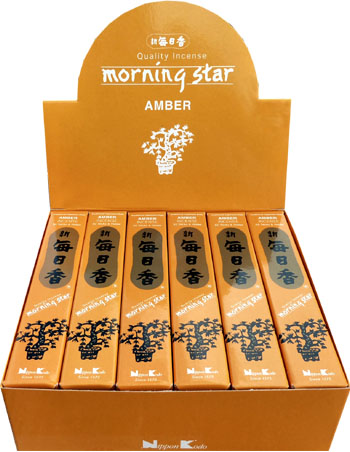 Incenso giapponese morning star Ambar confezione da 50 bastoncini