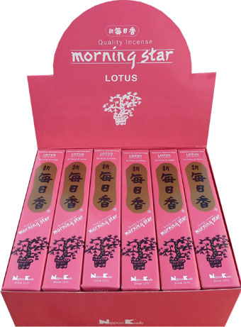Incenso giapponese morning star da loto confezione da 50 bastoncini