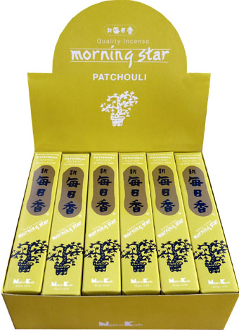 Incenso giapponese morning star patchouli confezione da 50 bastoncini