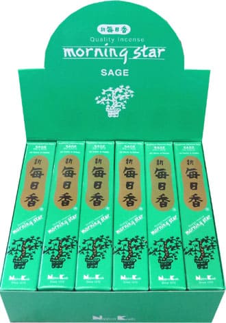 Incenso giapponese morning star salvia 50 bastoncini