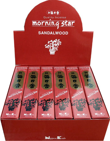Incenso giapponese morning star sandalo confezione da 50 bastoncini