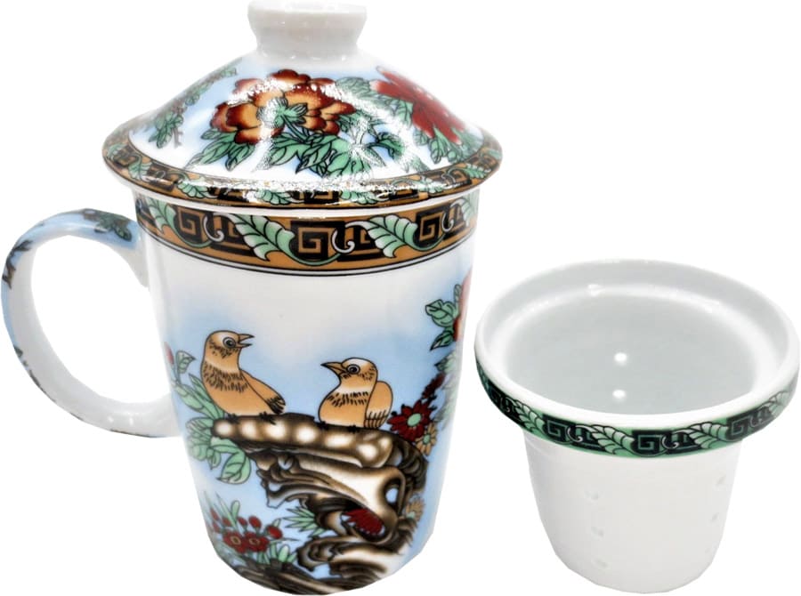 Mug Teiera passeri gialli