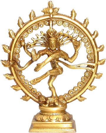 Natraj Shiva ballerino in ottone 16cm